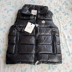 Moncler Shiny Black Puffer Vest